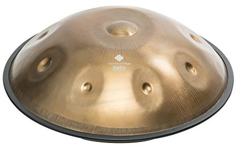 Sela SE 203 Harmony Handpan F# Romanian Hijaz Stainless Steel, inkl. gepolsteter Tasche und Baumwollhandschuhe, Steel Drum, handgefertigt, hochwertiges Percussioninstrument