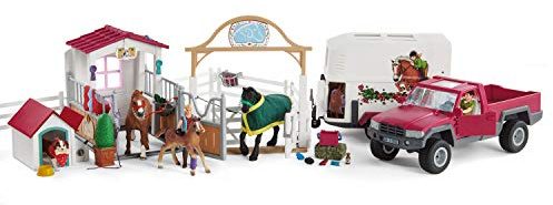 SCHLEICH 72148 Ausflug zur Pferdekoppel, für Kinder ab 5 Jahren, Horse Club - Spielset