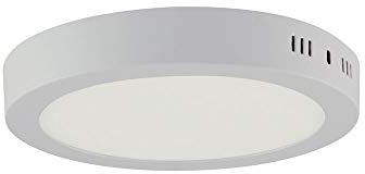 18w LED Aufputz Aufbau Panel Aufbaulampe Deckenleuchte Aufbauleuchte Rund Ø 22 cm Höhe 4 cm Kaltweiss
