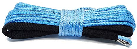 Treuil synthétique bleu XATV LIS5111 - 2,5 t - 15 m - Treuil en plastique - Pour quad ATV UTV SUV SUV