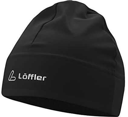 LÖFFLER Unisex Mono Hat Bandana, Schwarz, Einheitsgröße EU