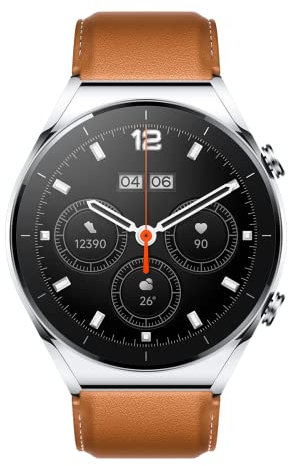 Xiaomi Watch S1 - Smartwatch con Pantalla AMOLED de 1,43, Cristal de Zafiro, Llamadas Bluetooth, GPS de Doble Banda, 117 Modos Deportivos, Plata (Versión ES + 3 años de garantía)