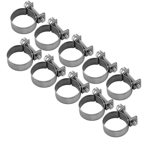 schlauchschellen 1. 0pcs/ Set Car Kraftstoffschlauchklammern Schläuche Klemmen eingestellt Mini Kohlenstoffstahlluftschlauchklemme Diesel -Benzinrohrklammern Autoschlauchteile Teile (Color : 7-9MM)