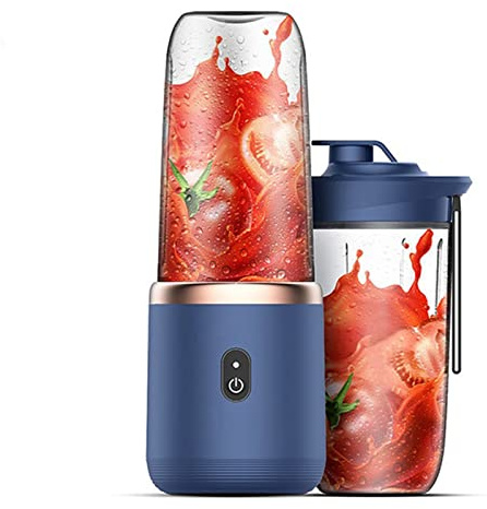 Portable Blender, Bottle for Smoothies Shakes, Portable Smoothie Blender, Juicer Cup, Personal Fruit Mini Blenders 350ml, USB Rechargeable Mixer With 6 Blades for Travel Kitchen Gym Sports Baby Food