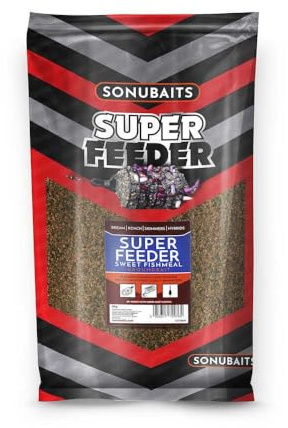 Generisch 2kg SONUBAITS Super Feeder Sweet Fishmeal Feederfutter Matchfutter Fischfutter für Karpfen F1 Brassen Schleien