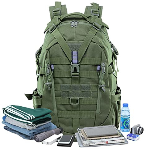 LINGJIONG Zaino da caccia | 35L Assalto Bag Zaino da lavoro - Zaino impermeabile per college lavoro, scuola, caccia, escursionismo, sport viaggi