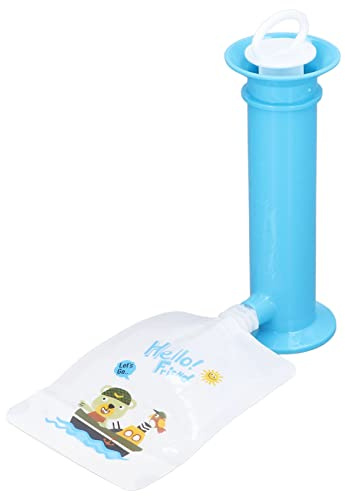 BORDSTRACT Fruchtpüree-Füllung, 7PCS Set Lebensmittelbeutel Maker für hausgemachte Babynahrung BPA frei, Wiederverwendbare Babynahrungsbeutel Abfüllstation für halbfeste Nahrung(Blau)