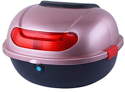 Caja superior de motocicleta, caja superior de scooter de motocicleta, caja de equipaje de maletero trasero, caja de transporte de almacenamiento con respaldo suave, para caja trasera trasera de