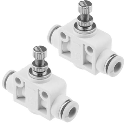 SG Store CO2-Generator-Regulierventil für Aquarien, 6 mm, verstellbar, Kohlendioxid-Regler, Luftstromregelventil, Aquarium, Wasser, Gras, Zubehör, 2 Stück