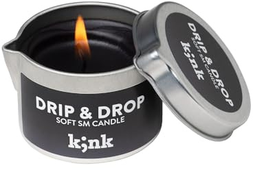 AMORELIE K;nk Drip & Drop – Romantische Massagekerze geruchlos für Paare (50g)
