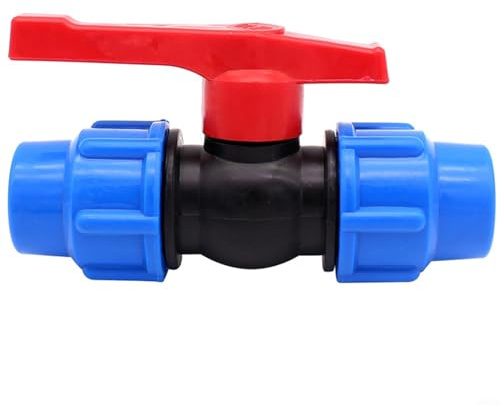Vanne d'arrêt à boisseau sphérique en polyéthylène avec filetage extérieur 20/25/32 mm pour l'irrigation