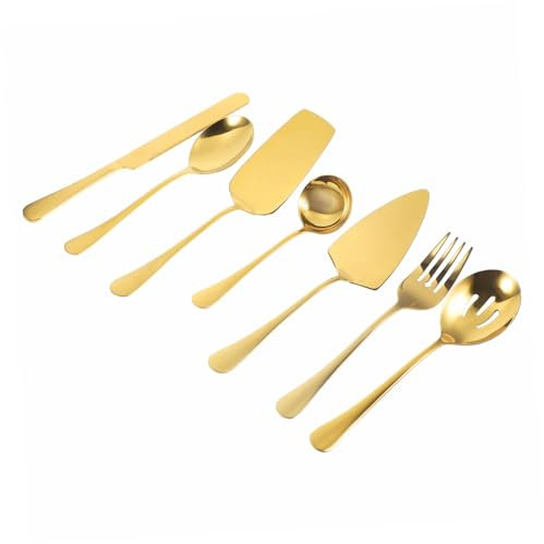 ABOOFAN Couverts Acier Inoxydable Pour Gâteau Spatule Et Fourchettes Ustensiles De Service Pour Mariages Et Fêtes