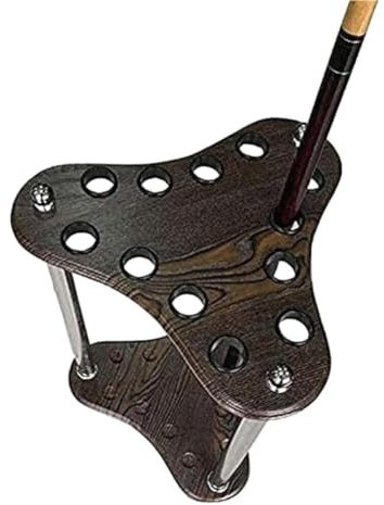SPUZZO Pool-Queue-Rack, Pool-Queue-Halter, Pool-Queue-Ständer, 12-Loch-Pool-Queue-Racks, Pool-Queue-Rack for Billardzimmer, Poolhalle, Bar-Raum, Pool-Stick-Halter, Billard-Queue-Rack