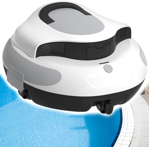 ExoticaBlend Fully automatic swimming pool cleaning robot, Underwater Automatic Pool Vacuum Cleaner, with 100mins Working Time, for In-ground Swimming Pools