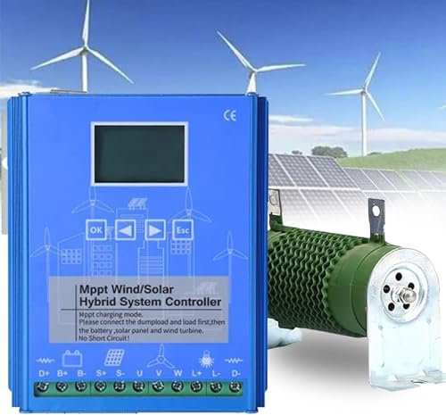 Système Hybride Solaire éolien 12 000 W Contrôleur de Charge MPPT avec Charge de Décharge Générateur D'éolienne 10 000 W Panneau Solaire 8 000 W Régulateur Automatique 12 V/24 V/48 V