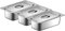Cokaca Panierschalen Set 3-teilig mit Deckel aus Edelstahl GN 1/3 Behälter 32,5 x 17,5 x 6,5 cm - Rechteckige Metall Gastro Behälter - ideal für Schnitzel, Fleisch, Fisch