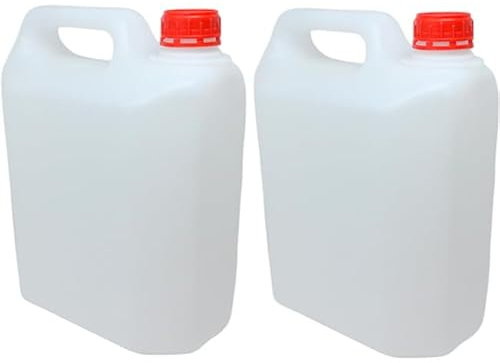 Suinga Pack 2 Bidones condensador 10 Litros para aire acondicionado. Garrafa de 10 litros de Plástico Alimentario, almacenaje y transporte