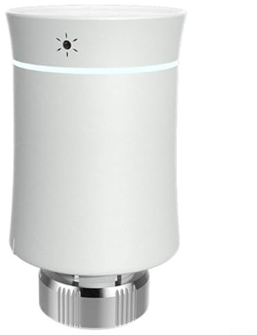 Lecreatekit TRV Smart Temperature Control Valve, Smart Radiator Valve With Voice Features And Energy Efficiency Programming, For Zigbee Smart-Life