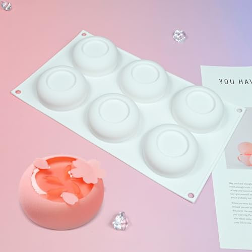 mostsom Molde de silicona para mousse de forma redonda, molde de silicona para pasteles, herramienta para hornear postres (A_redondo)