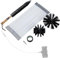 KATSU Tools 24PCs Chimney Cleaning Brush Kit with 18 x 16 Flexible Rods + 4 & 6 Brush Head + Wood Long Brush + Storage Bag, Duct Vent Cleaning Tools for Flue/Fireplace/Sewage Pipe/Fume Hood