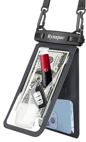 Étui étanche pour téléphone portable - Poche flottante pour téléphone portable - Double écran tactile - Étui étanche avec smartphone - Poche sèche sous-marine pour smartphones pour nager
