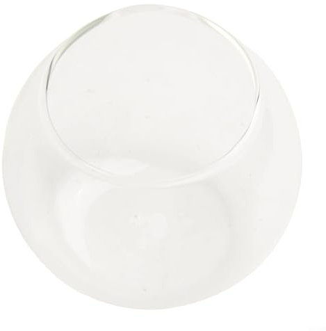 Vaso a sfera trasparente elegante progettato per esporre piante eleganti in case o celebrazioni (A)