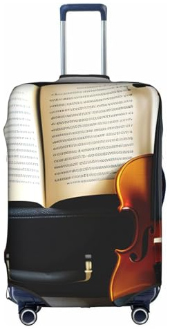 FSCEV Custodia protettiva per violino e libro, valigia da viaggio d'affari, 45,7 a 81,3 cm, bianco, M