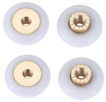 Shower Door Rollers 4Pcs 18mm Dia Sliding Shower Door Replacement Wheel Roller Casters Furniture Castors Runners Wheels For Shower Enclosures Runner Shower Door Wheels