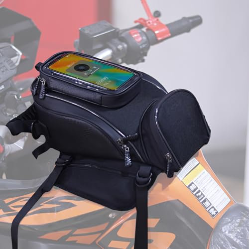 NLXZHJ Sacoche Reservoir Moto pour BMW R 1250 GS Adventure 2018-2023 2024, Sac De Réservoir Moto étanche avec Support Téléphone – Grande Capacité, avec Fenêtre Tactile