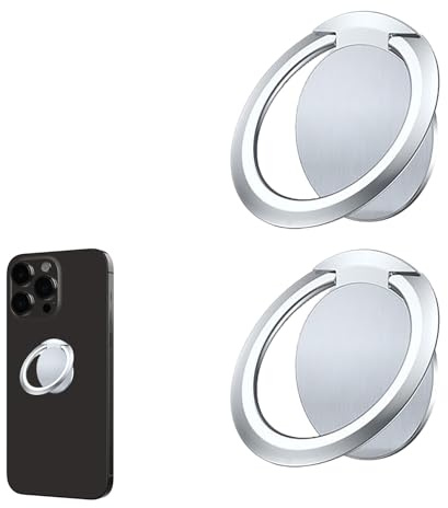 2 STK Handy Ring Halterung,Handy Ringhalter,Handyring,Handyringhalterung Finger,Smartphone Fingerhalter,Phone Grip,Fingerhalterung Handygriff,Ringhalter Handyhalterung für Alle Smartphone iPhone iPad