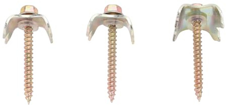 SUNGOOYUE Paquete de 100 Clavos para Cercas de Alambre de Acero, Tornillos Compactos y Fáciles de Instalar para Propietarios de Campos y Jardines