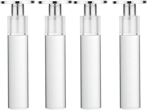 Bordben i akryl, Akryl Möbelben Transparent Paket om 4 8-40cm(Transparent a X 4pcs,Height 18cm)