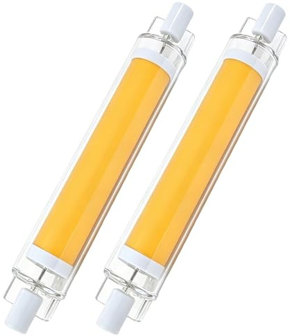 DafuDaGui R7S LED 118mm dimmbar 30W, R7S LED Lampe Ersatz für 300W J118mm Halogenstab, CRI>90 Warmweiß 3000K 3000LM, AC 230V, kein Flackern, 360° Abstrahlwinkel,– 2 Stück