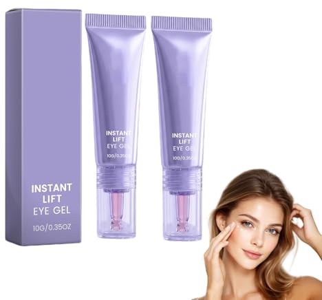 Instant Lift Eye Gel, Collagen Tightening Eye Cream per occhiaie scure, gonfiore, linee sottili, Quick Eye Tightener sotto le borse oculari, idratante idratante Eye Gel (2 pezzi)