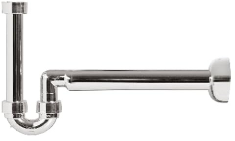1 PZ SIFONE PER BIDET ABS METALLIZZATO 11/4-1 - D. 40-32 mm NextradeItalia Mod.FERX.DIATIN-NTANM