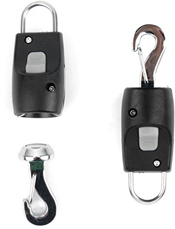 Zunea Hundehalsband Leinen Verbindungsstück Magnetisch Automatisch Magischer Verschluss, One-Touch-Entriegelung Leinen-Verbindungsstück für Zugseil Geschirr Halsband für Spaziergänge im Freien Schwarz