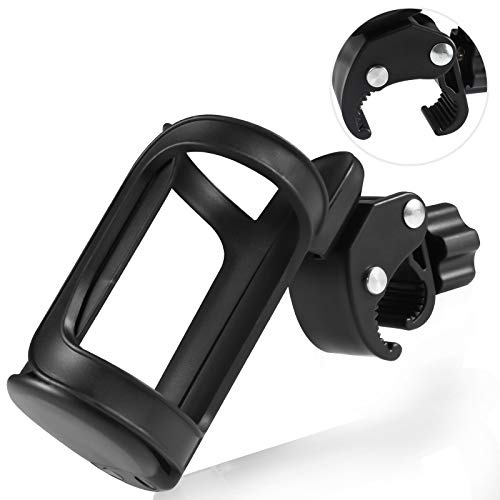 Funmo Rollstuhl Flaschenhalter einstellbar, 360 Grad Rotation Ohne Schrauben Bike Cup Halter, Kinderwagen Cup Halter, Getränkehalter Fahrrad MTB Rennrad, Bike Cup Halter