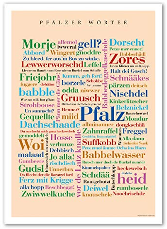 Deine Wörter Poster Pfälzer (50x70 cm)