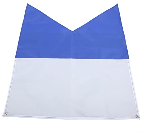 drapeau de plongée, résistant polyester 70x60cm bleu blanc signal alpha for plongeurs professionnels amateurs activités sous-marines sécurité en mer navigation aquatique