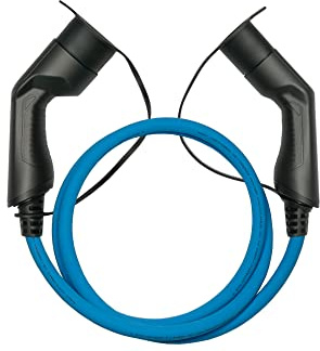 Kabelmeister Typ 2 Ladekabel | 10m lang - blau | 22 kW - für Elektro- und Hybridfahrzeuge - 32A | 3-Phasig | Mode 3 - geeignet für PHEV, BEV & EV