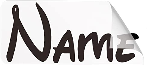 Wraplab Personalized Name Wall Stickers - Custom Letter Stickers for Children, Black