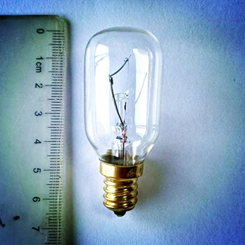 Equirider 6 uds Regulable T25 40W E12 230V Blanco cálido reemplazo de Aparato de luz Nocturna hasta 300 ℃ para lámpara de Lava de Horno Bombilla calentadora de Cera Nevera