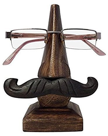 BishtHub Handgefertigte hölzerne Nase geformte Brillenhalter Brillenhalter Specs Stand Für Wohnkultur