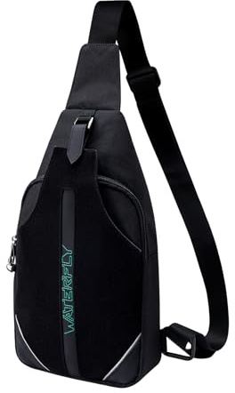 Waterfly Antifurto Zaino Monospalla Borse a Spalla Uomo Donna Sportivo Zaino a Tracolla Monospalla Borsello Petto Sling Bag per Scuola Lavoro Trekking Viaggio Uomo Tracolla