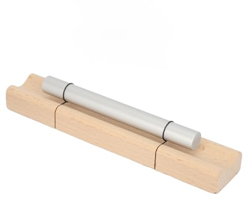 Meditationsglockenspiel, Kirschenholz Aluminium-Legierung Beruhigender melodischer Klang Klassenzimmer Glockenspiel Einzelner Ton Leicht zu bedienen Handglockengeläut (4096)