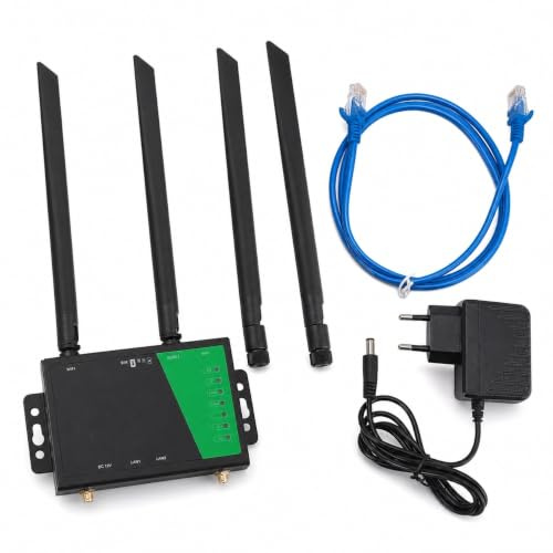 Routeur sans Fil 4G LTE, Modem Routeur 4G LTE débloqué avec Emplacement pour Carte SIM, Antenne WiFi 5dBi à Gain élevé 300 Mbps pour Smarthome Office Intérieur (Prise UE)
