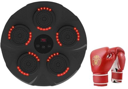 LDSSTED Musik-Boxtrainingsgerät, intelligentes elektronisches Wandziel-Reaktionsziel, mit Lichtern für Kinder, Erwachsene, Zuhause, drinnen, Fitnessstudio