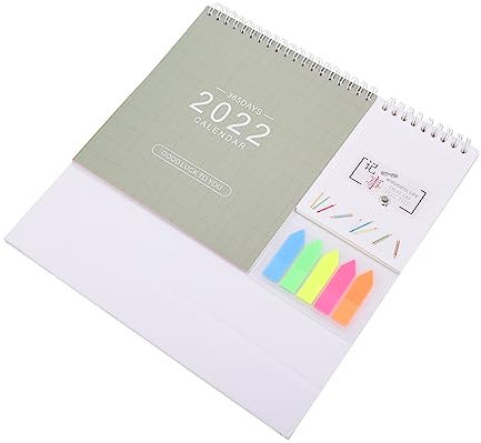 Tofficu Monatsplaner Mit Praktischen Stickern Schlichtes Design Für Büro Und Zuhause Stabiles Ohne Geruch Tagesplaner Und Kalender Für Viele Orte