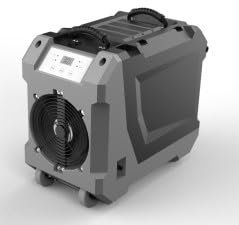 COSTWAY 85 L/Tag Luftentfeuchter, Bautrockner mit Pumpe & Ablaufschlauch, Industrie Trocknungsgerät mit 24H Timer & 2 Gummirädern & Griff für Keller, Lager, Baustelle (Schwarz)