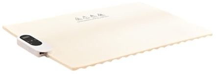 perfk Elektrisches Wärmetablett, aufrollbares Buffet-Wärmeplatten-Wärmekissen, zusammenklappbar, Speisenwärmmatte, Speisenwärmer für Buffets und, Weiß
